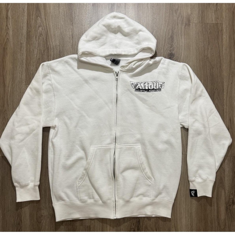 Y2K Famous Stars And Straps Skateboard Zip Hoodie Travis Barker Size L - Picture 5 of 9